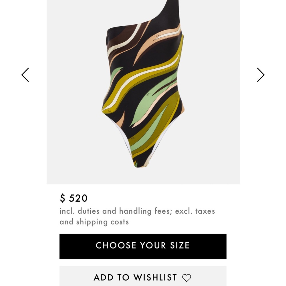 New Season Pucci swimsuit.